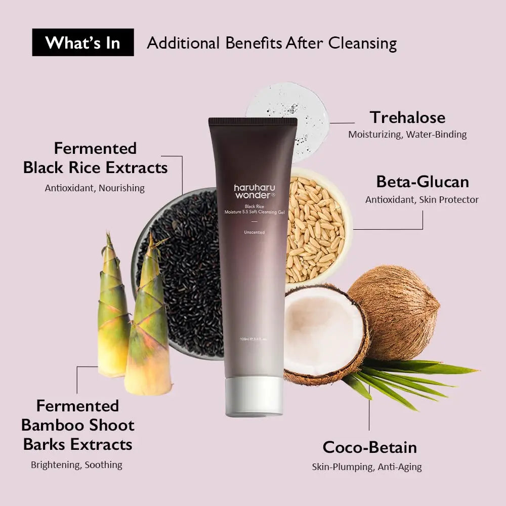 Black Rice Moisture Soft Cleansing Gel - Haru Haru Wonder Haruharu wonder