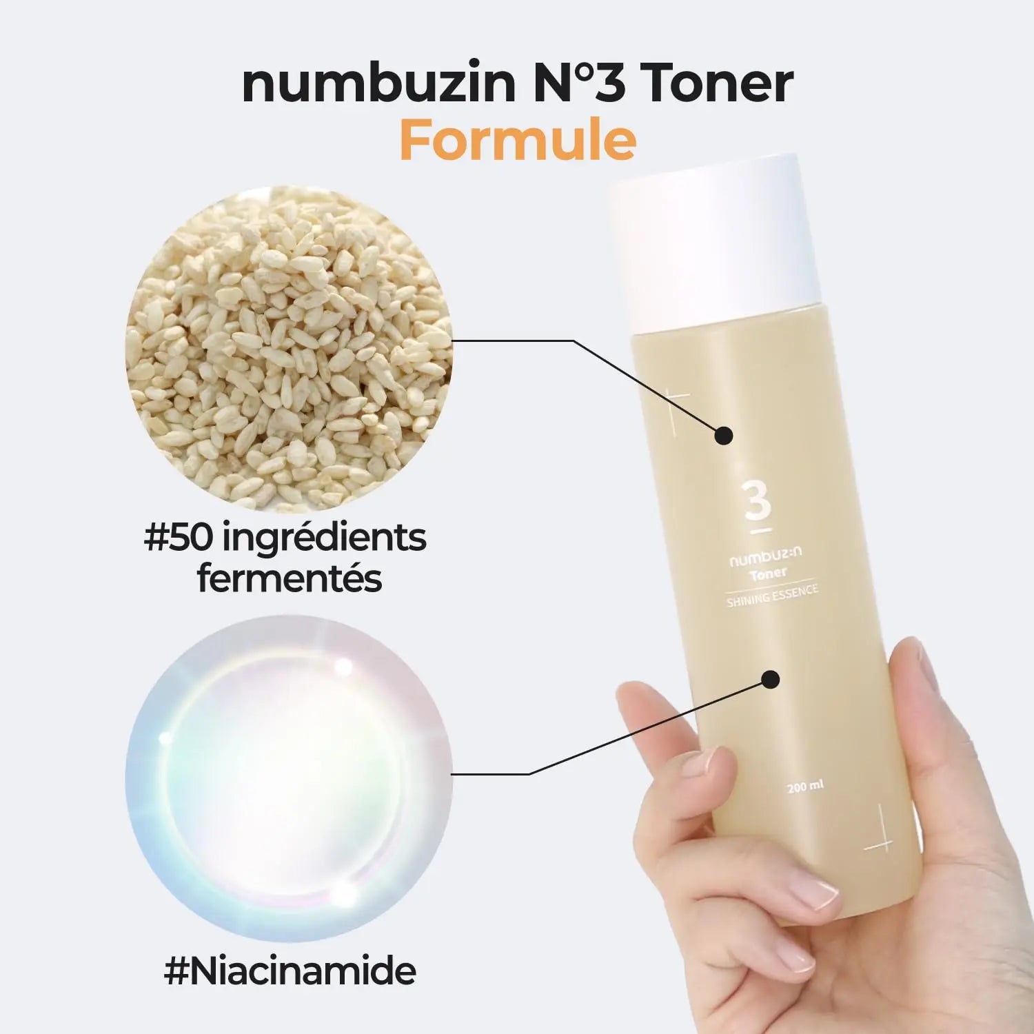 Numbuzin – Toner Super Glowing No.3 Numbuzin