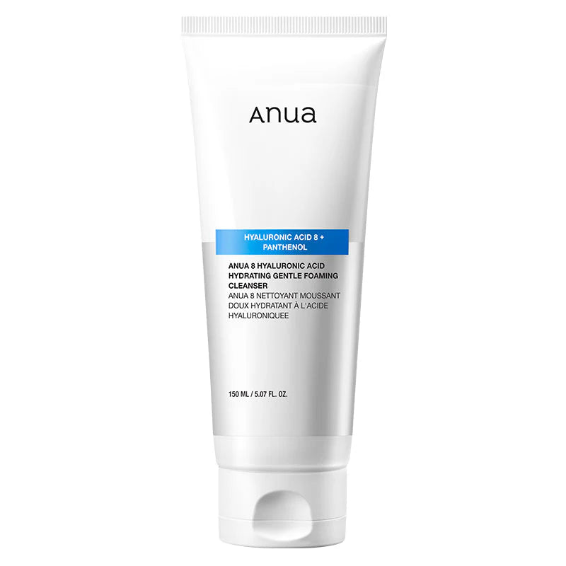 ANUA – Hyaluronic Acid 8 + Panthenol Hydrating Foam Cleanser