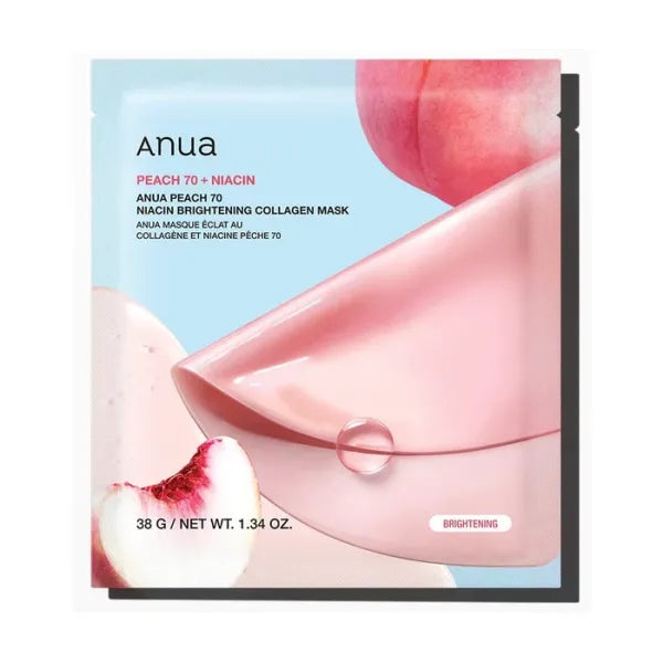 ANUA – Peach 70 + Niacin Brightening Collagen Mask