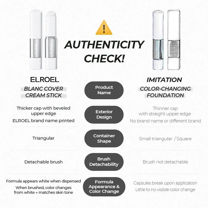ELROEL- Blanc Cover Cream Stick