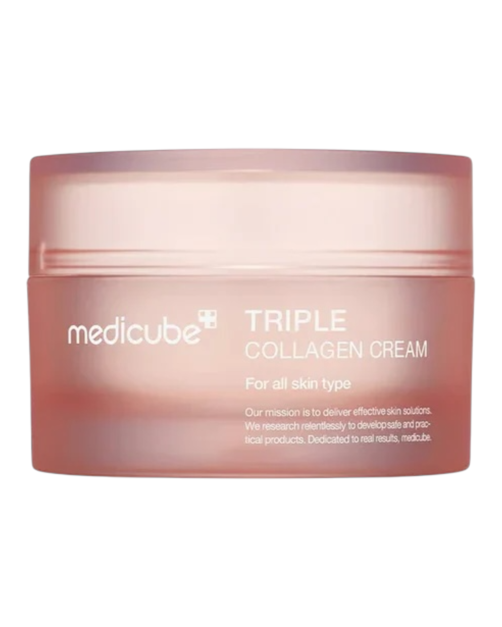 Pot de crème Medicube Triple Collagen, soin anti-âge hydratant et raffermissant pour peaux matures et sèches.