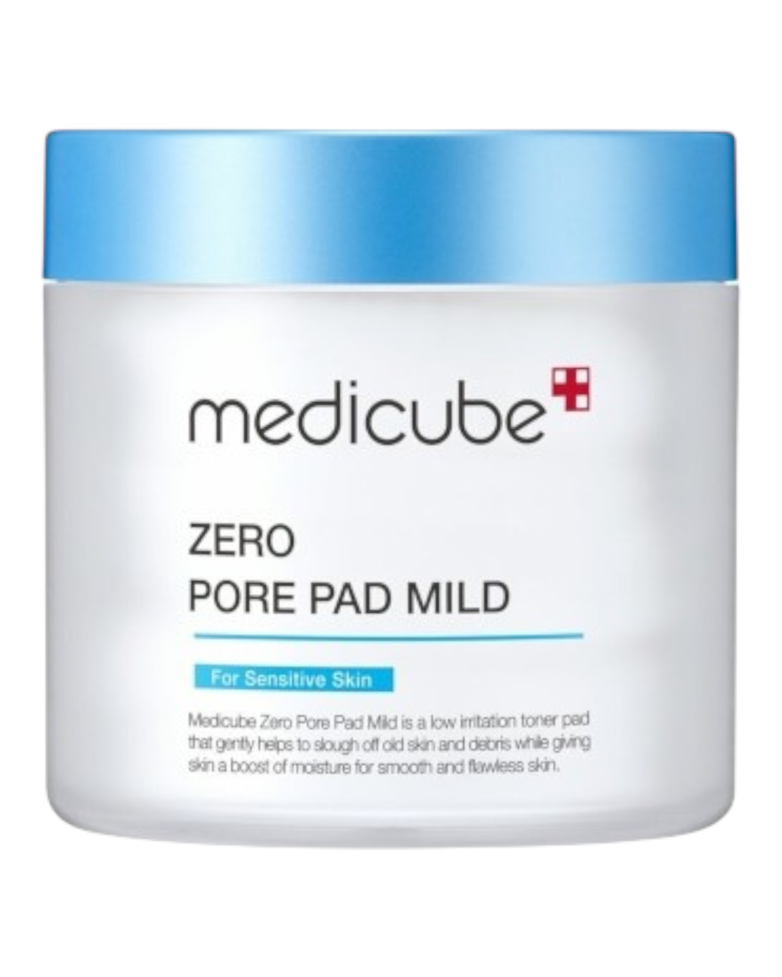 Disques préimbibés Medicube Zero Pore Mild Pad, exfoliant doux et hydratant pour affiner le grain de peau et réduire les pores.