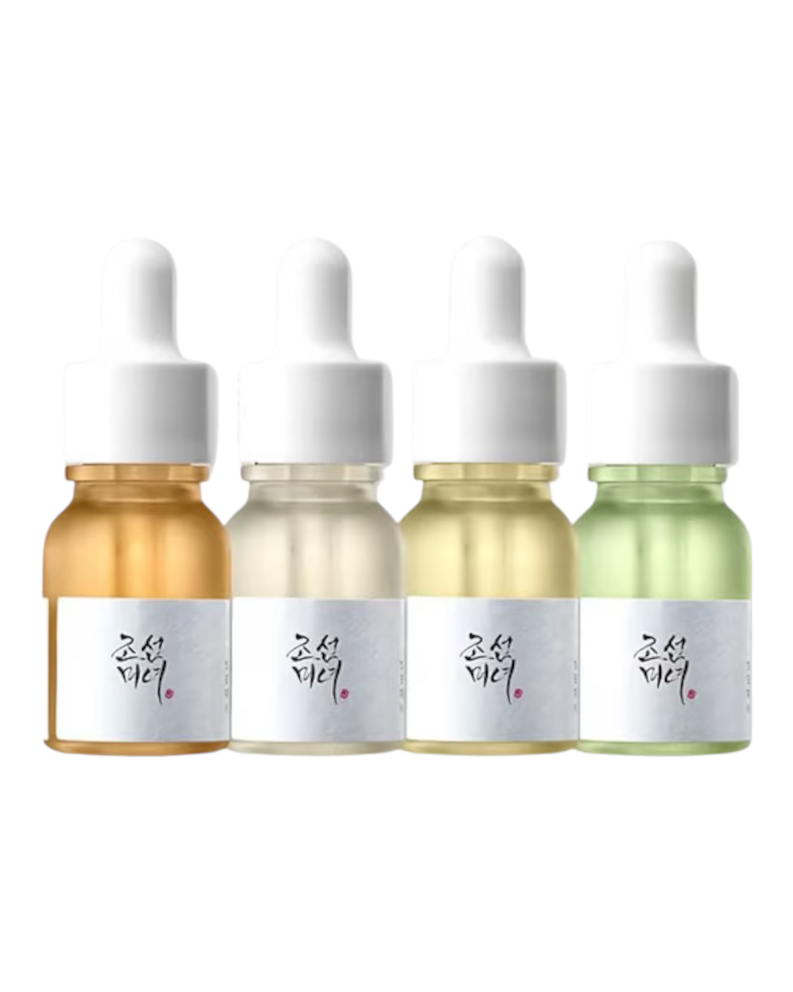 Kit Beauty of Joseon 4 Mini Sérums, soins ciblés pour hydrater, apaiser, réparer et illuminer votre peau.
