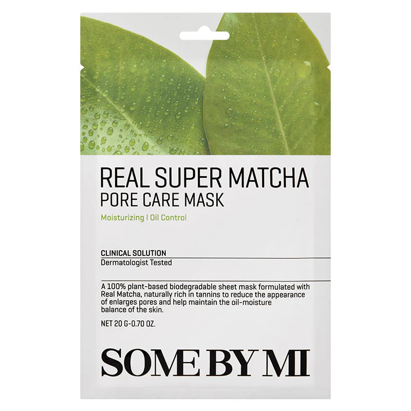 SOME BY MI - Real Super Matcha Pore Care Sheet Mask