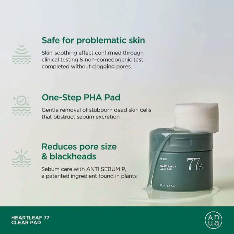Heartleaf 77% Toner Pad - Anua ANUA