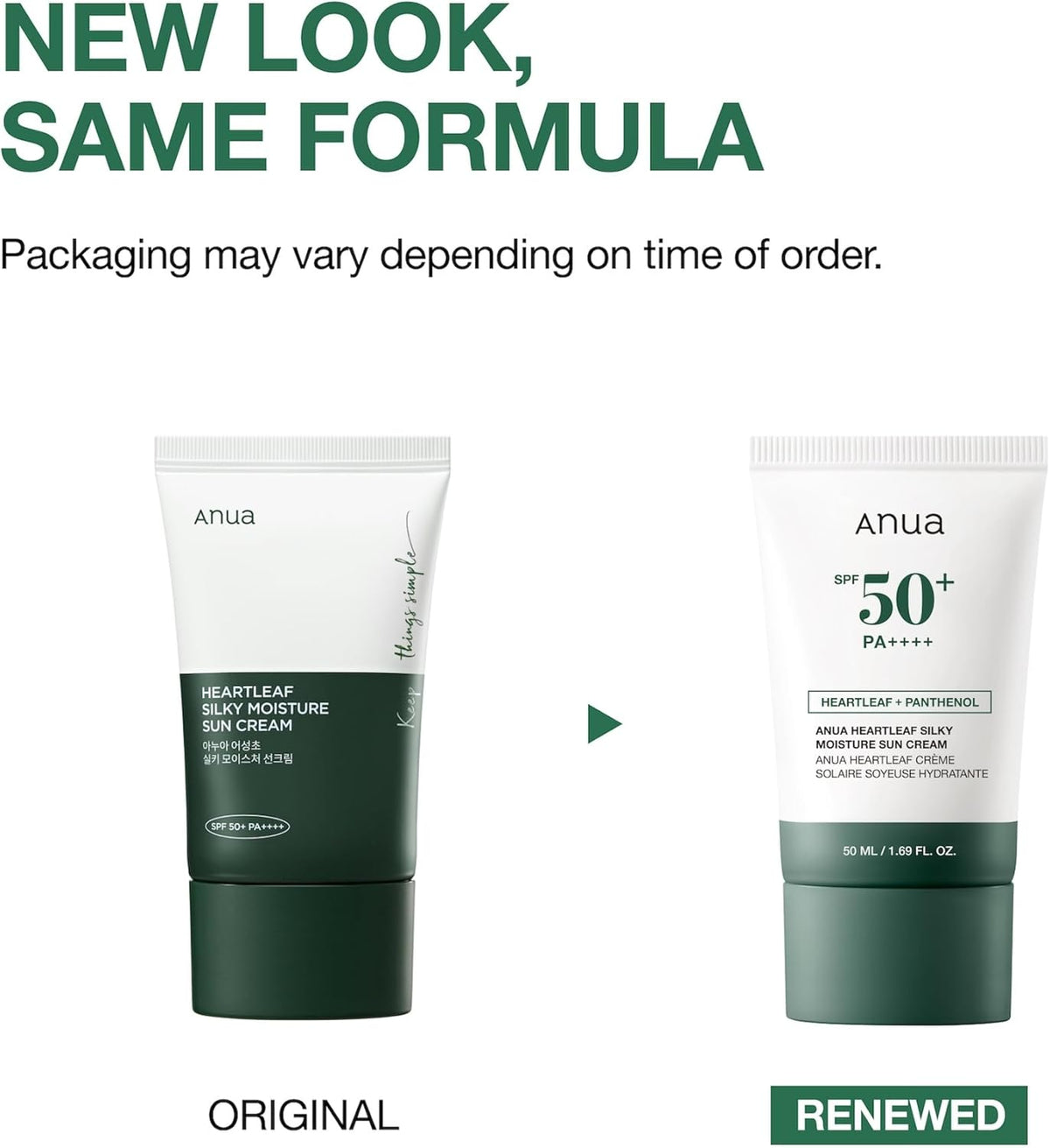 ANUA – Heartleaf Silky Moisture Sun Cream – vue 2
