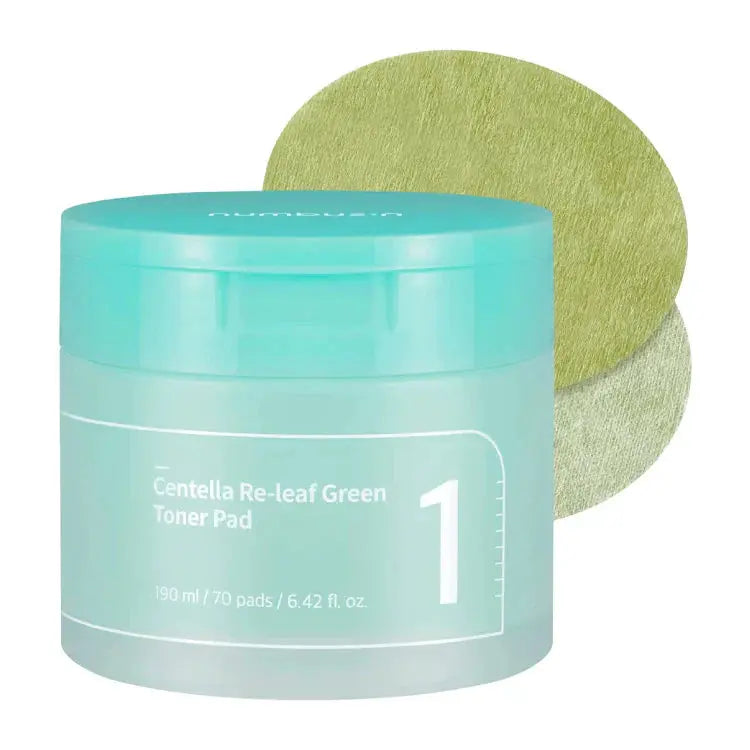 Numbuzin – Centella Re-Leaf Green Toner Pad (70 Pads) Numbuzin