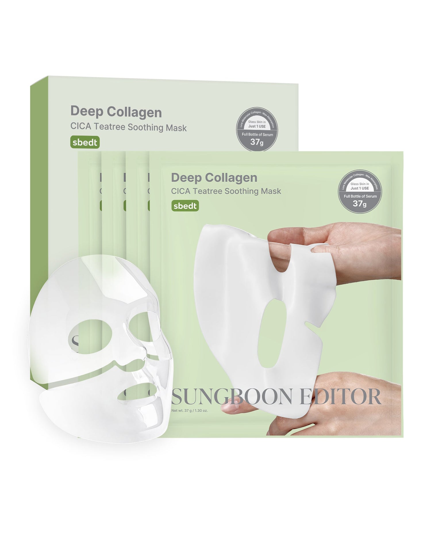 Sungboon Editor Deep Collagen Cica Teatree Soothing Mask