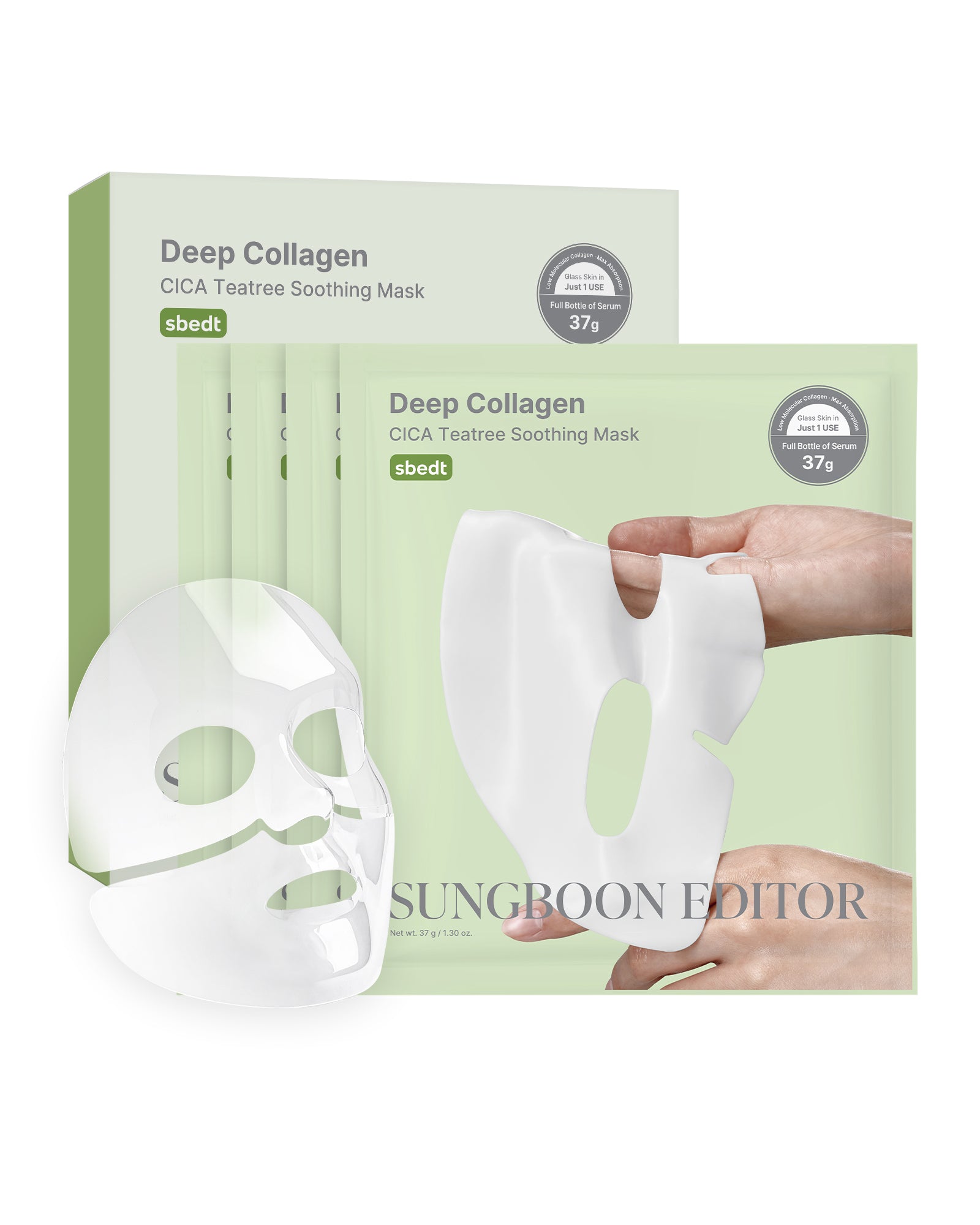 Sungboon Editor Deep Collagen Cica Teatree Soothing Mask