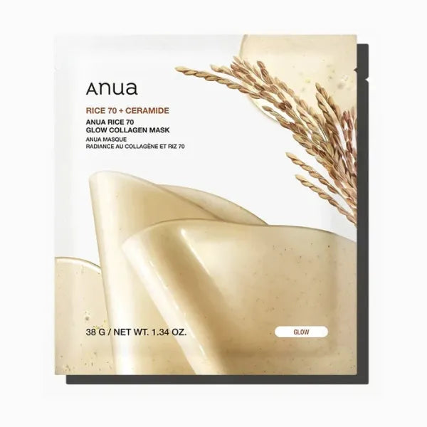 ANUA - Rice 70 + Ceramide Glow Collagen Mask
