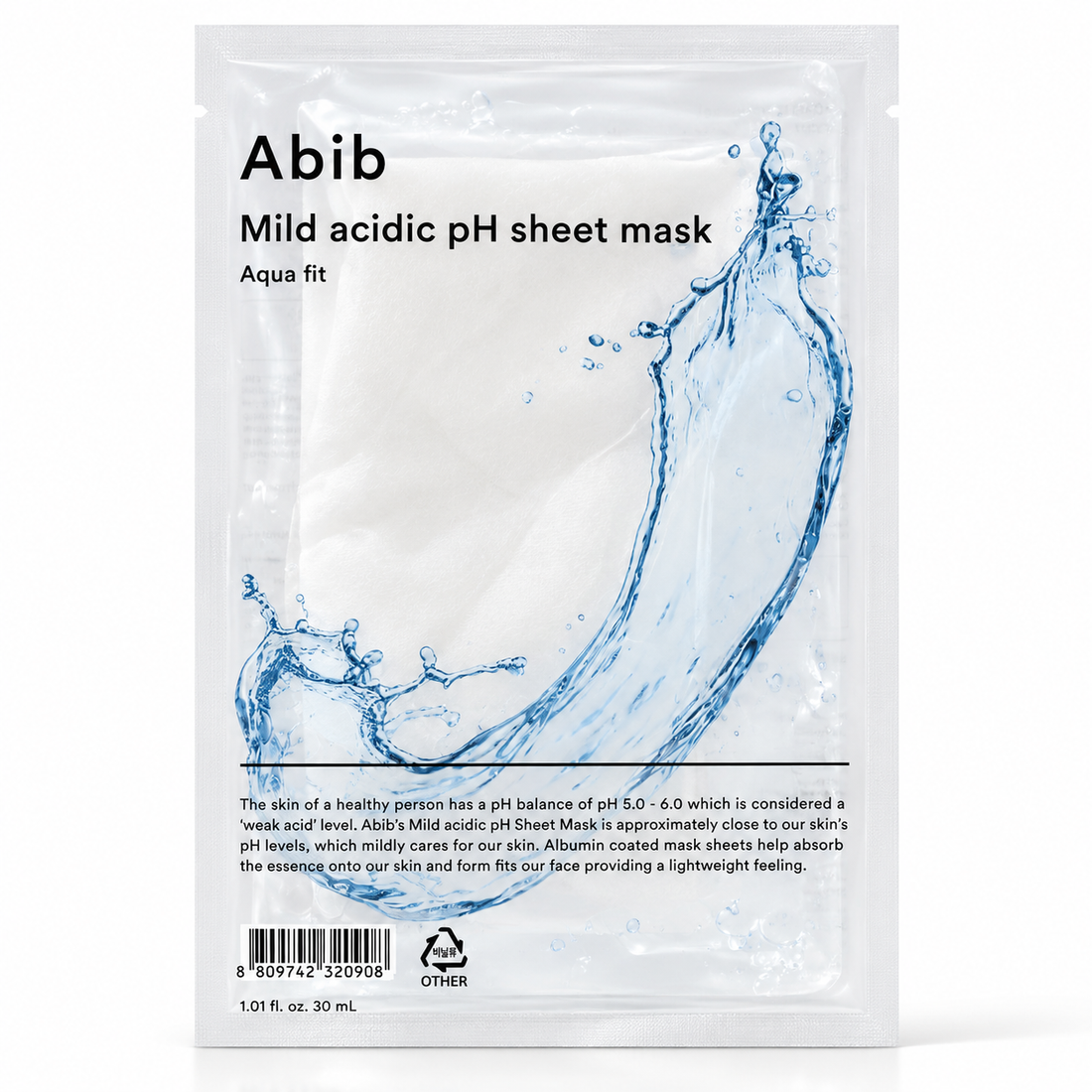 ABIB – Mild Acidic pH Sheet Mask Aqua Fit