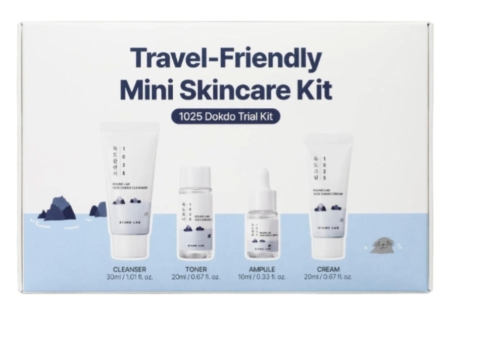 ROUND LAB - Travel-Friendly Mini Skincare Kit