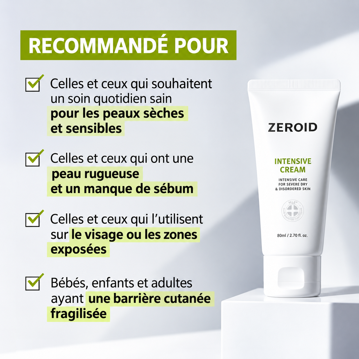 ZEROID – Intensive Cream – vue 2