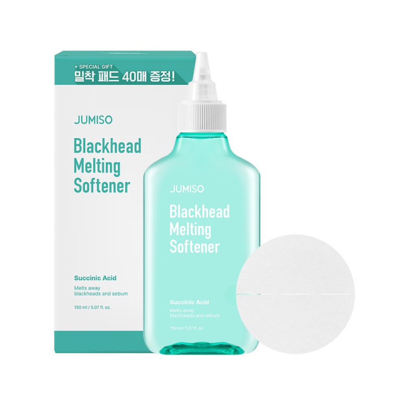 JUMISO - Black head melting softener and cotton pad set