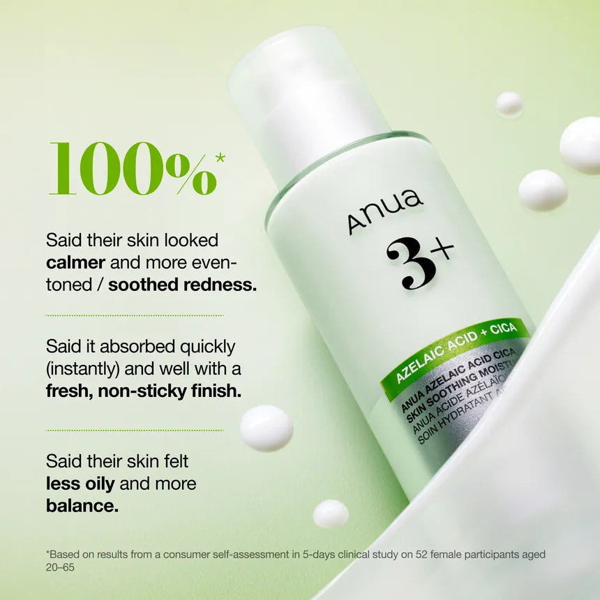 ANUA – Azelaic Acid Cica Skin Soothing Moisturizer