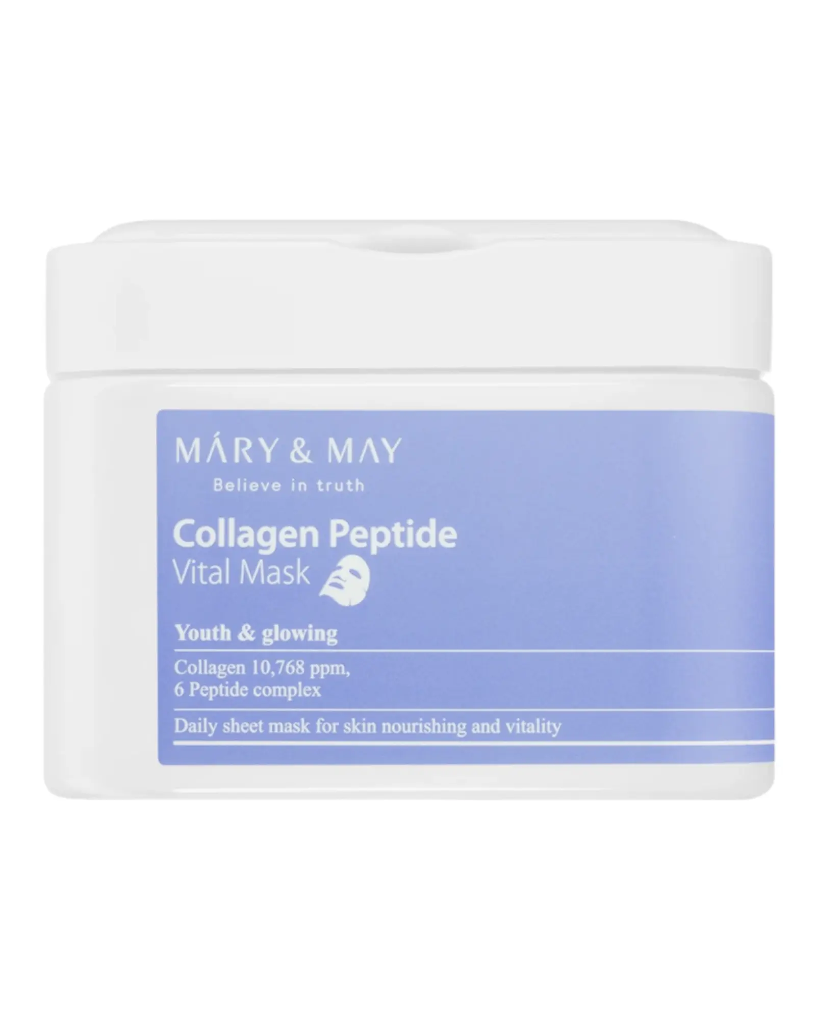 Masque Collagène Peptide Vital – Mary &amp; May Mary&amp;May