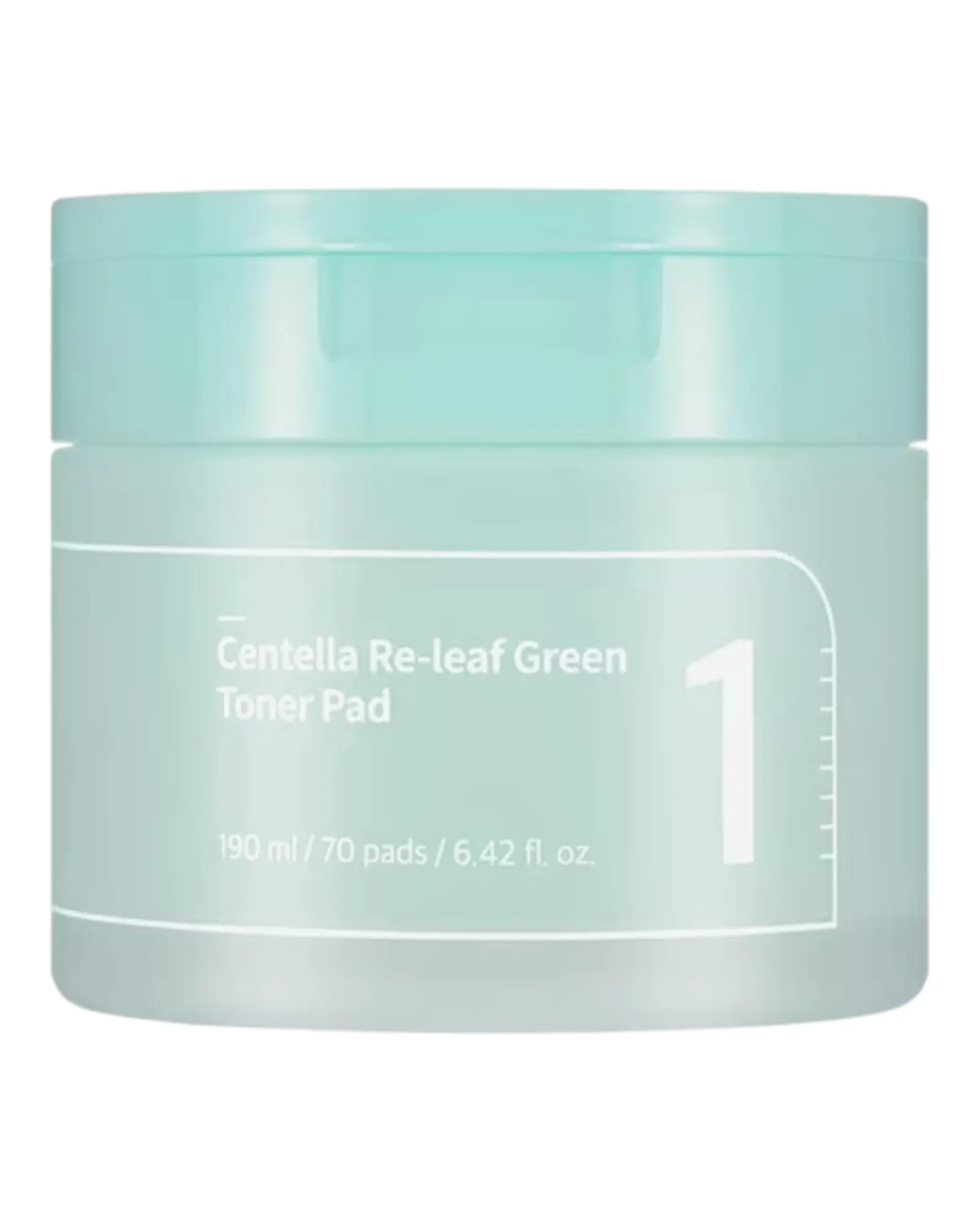 Toner pad Centella Re-Leaf Green  (70 Pads)–Numbuzin Numbuzin