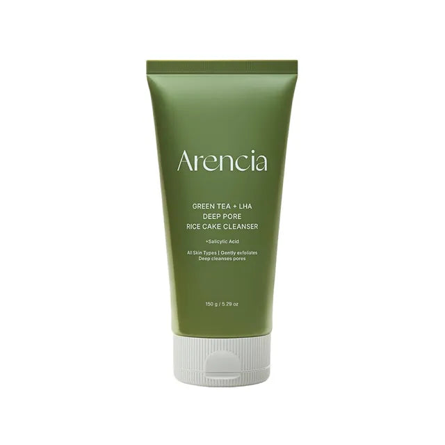 ARENCIA – Green Tea + LHA Deep Pore Rice Cake Cleanser