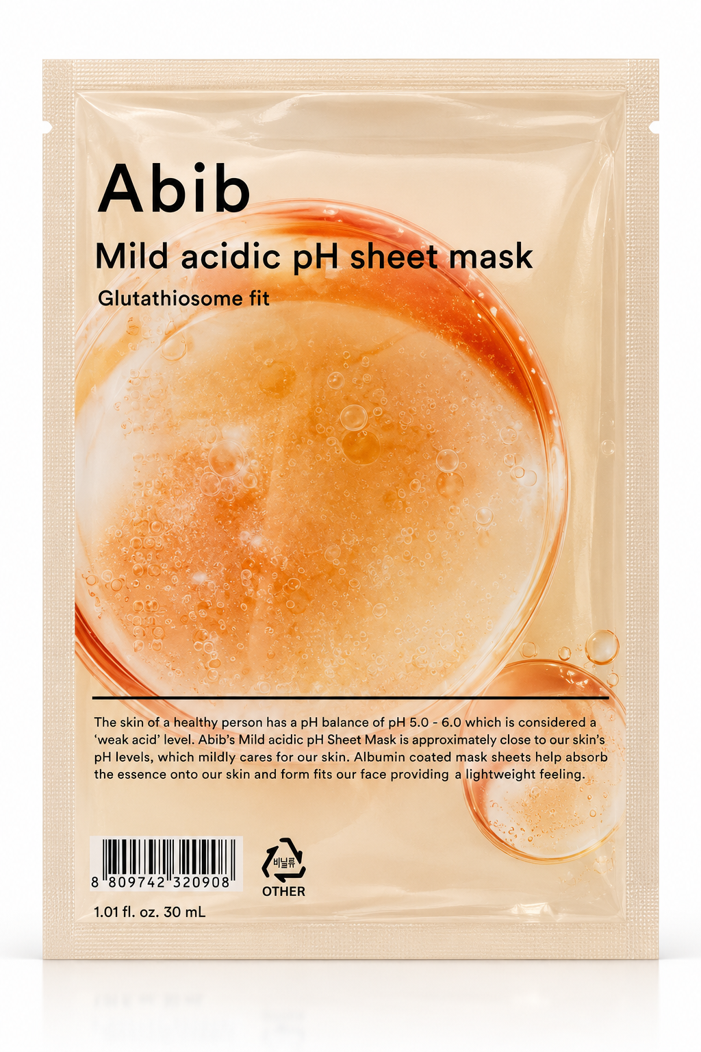 ABIB – Mild Acidic pH Sheet Mask Glutathiosome Fit