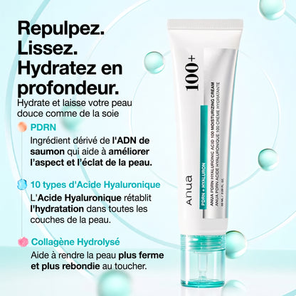 ANUA – PDRN Hyaluronic Acid 100 Moisture Cream 60ml