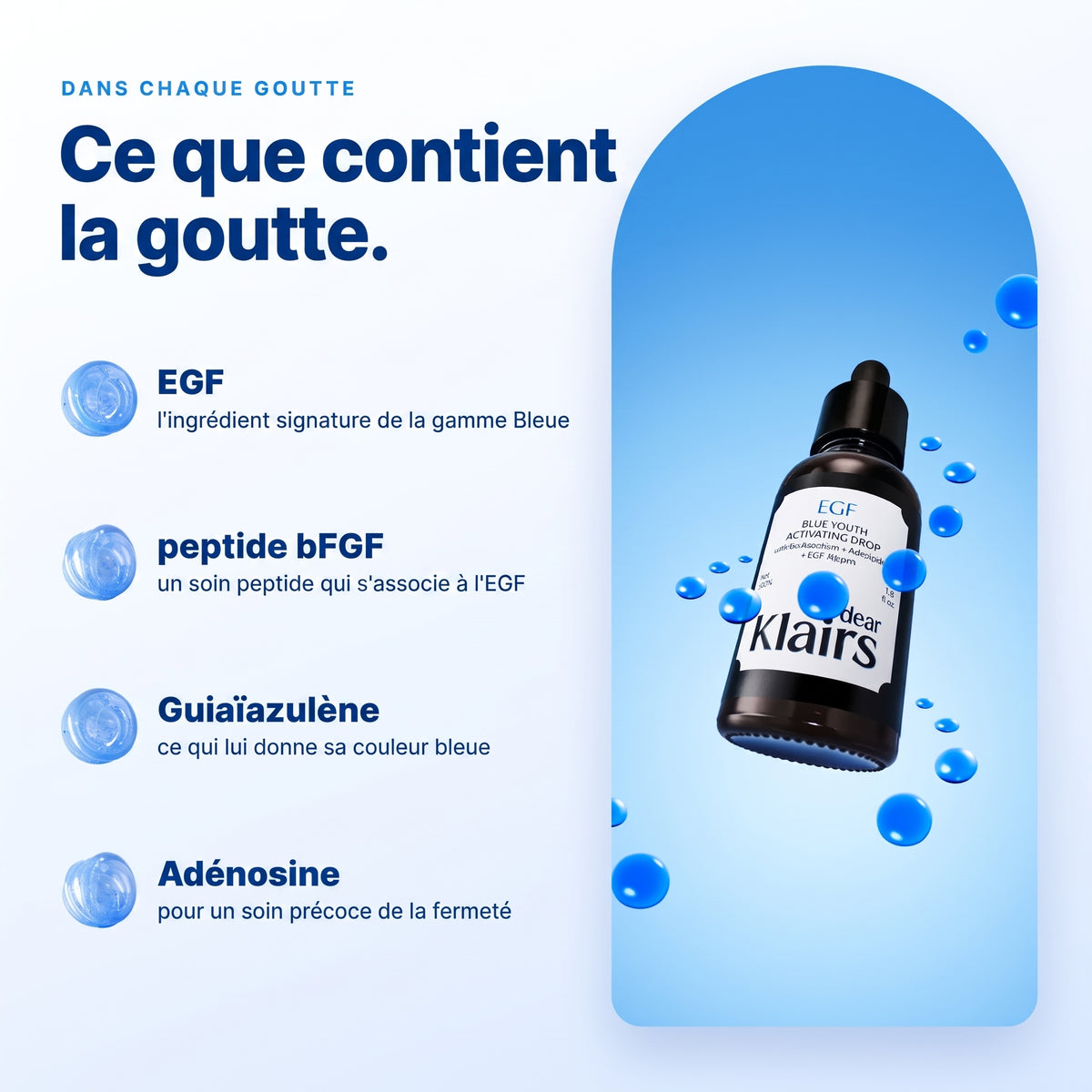 DEAR, KLAIRS – EGF Blue Youth Activating Drop