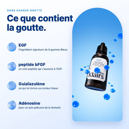 DEAR, KLAIRS – EGF Blue Youth Activating Drop