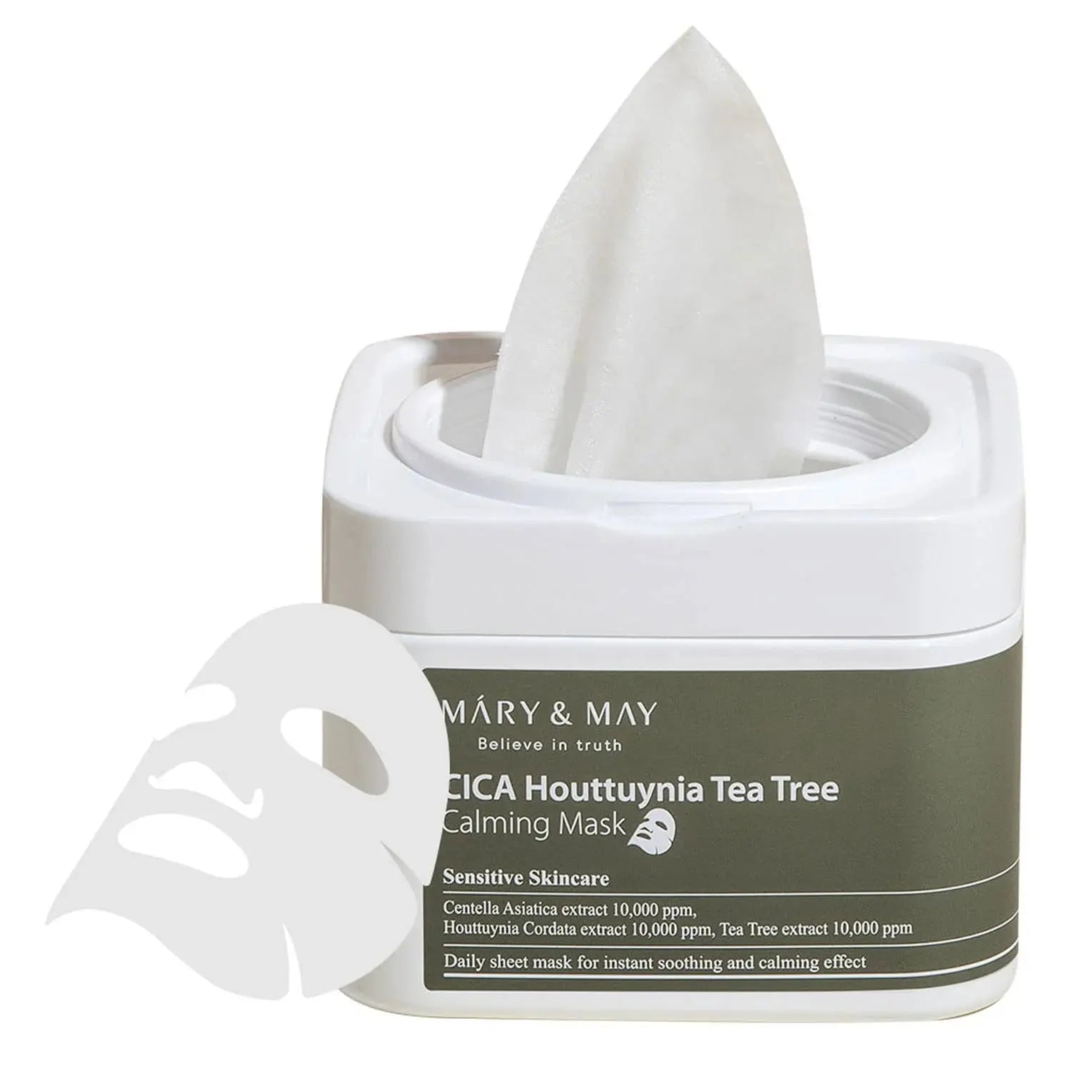 Cica Houttuynia Tea Tree Calming Mask – Mary &amp; May Mary&amp;May
