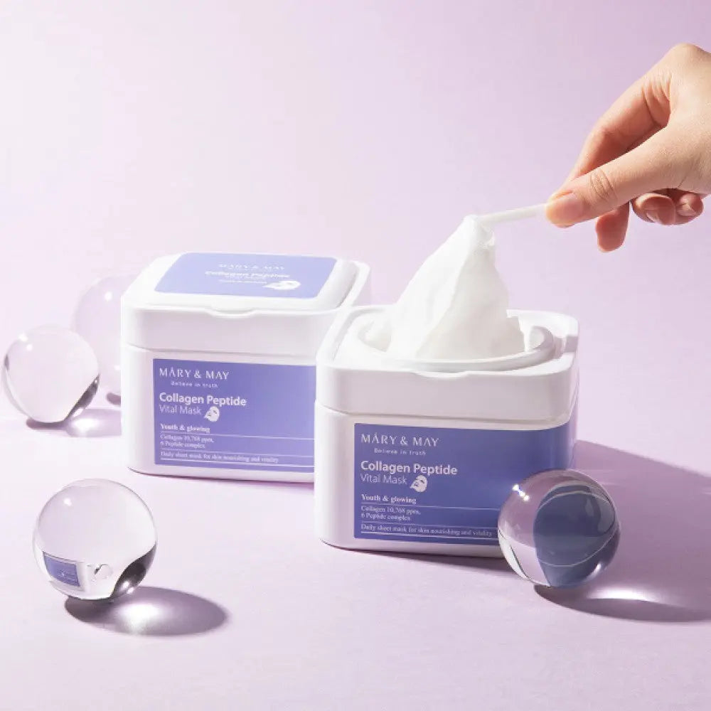 Collagène Peptide Vital Mask – Mary &amp; May Mary&amp;May