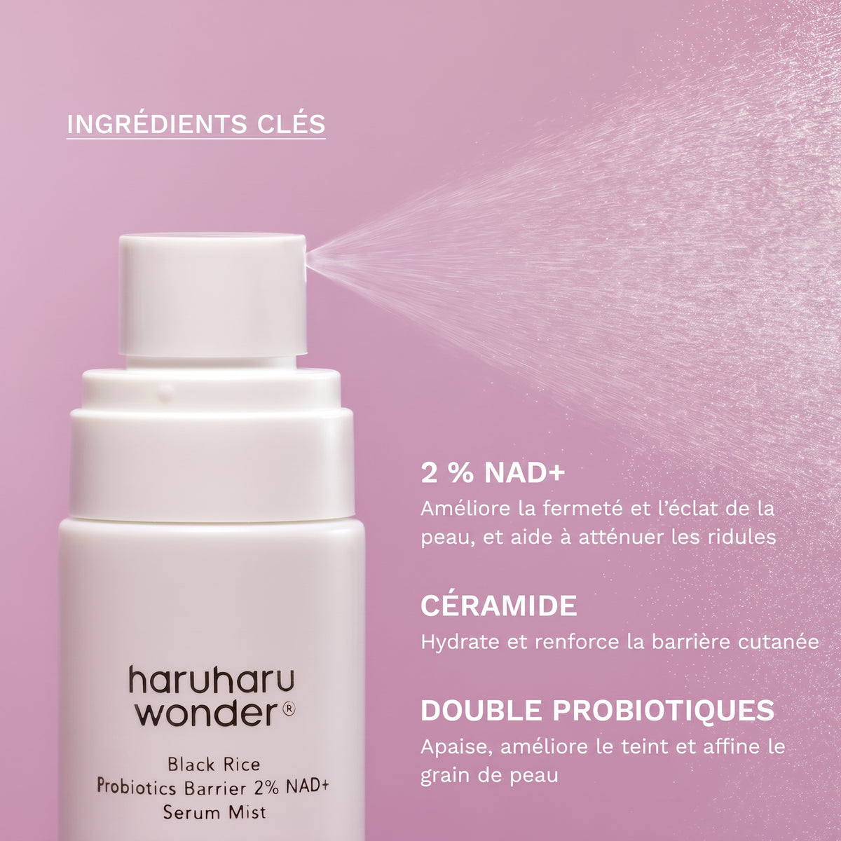 HARUHARU WONDER – Black Rice Probiotics Barrier NAD+ Serum Mist 80ml